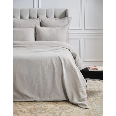 Elisabeth York Diamond Pearl Grey King Duvet In Gray