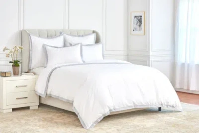 Elisabeth York Digby 100% Cotton Queen Duvet Cover In White