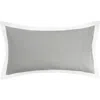 Elisabeth York Digby Pewter 100% Cotton Chambray King Sham 20" X 36" In Gray