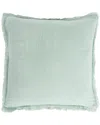 Elisabeth York Discontinued  Sea Glass Feather Gauze Pillow
