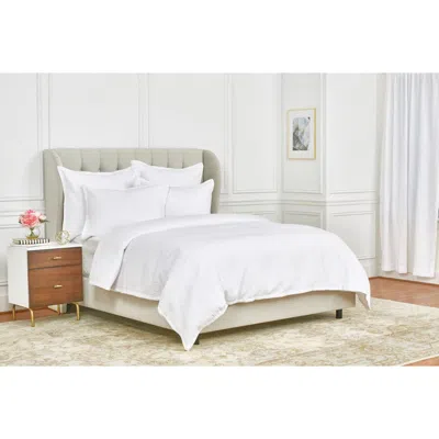 Elisabeth York Edin 100% Cotton King Duvet Cover In White