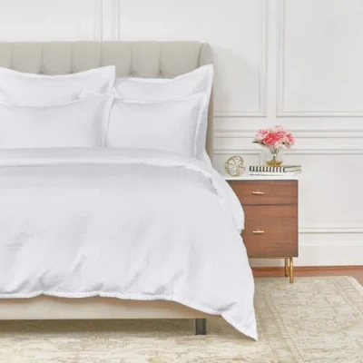 Elisabeth York Edin Dove 100% Cotton Euro Sham 26" X 26" In White