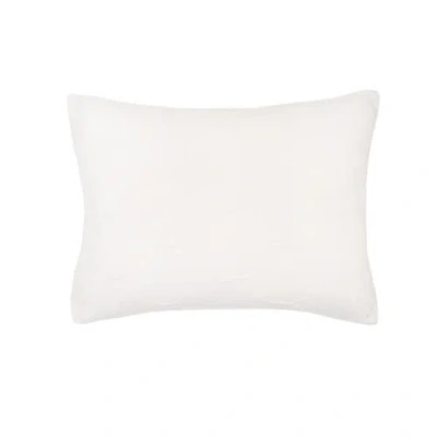Elisabeth York Elaine Dove Cotton Standard Pillow Sham In White