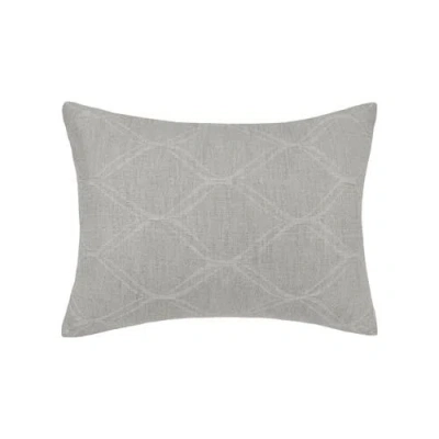 Elisabeth York Elaine Stone Cotton Standard Pillow Sham In Gray