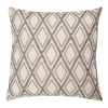 Elisabeth York Geometric Diamond Natural Tan Beaded Cotton Decor Throw Pillow, 18" X 18" Cover And I In Neutral