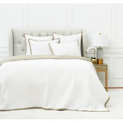 Elisabeth York Hanima Cotton Reversible Quilt In Gray