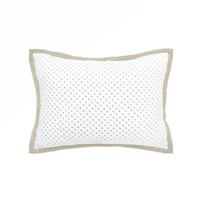 Elisabeth York Hanima French Grey Cotton Standard Sham In Gray