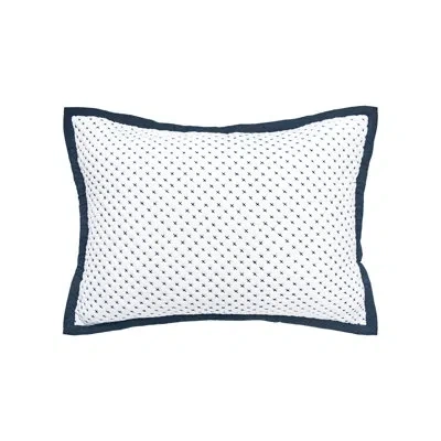 Elisabeth York Hanima Navy Cotton Standard Sham