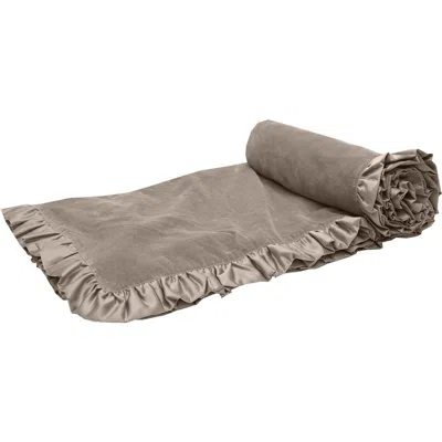Elisabeth York Ishana Fawn Throw Decor In Brown
