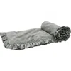 Elisabeth York Ishana Silver Sage Throw Blanket In Gray