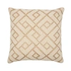 Elisabeth York Junia Geometric Diamond Natural Tan Cotton Decor Throw Pillow In Brown