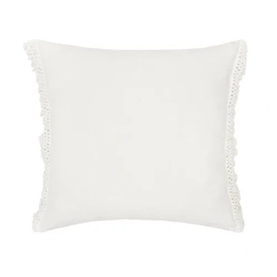 Elisabeth York Lavato Dove Cotton Euro Pillow Sham In White
