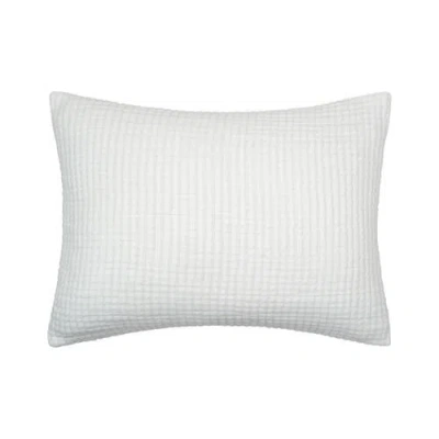 Elisabeth York Lida White 100% Cotton Standard Sham 20" X 26"