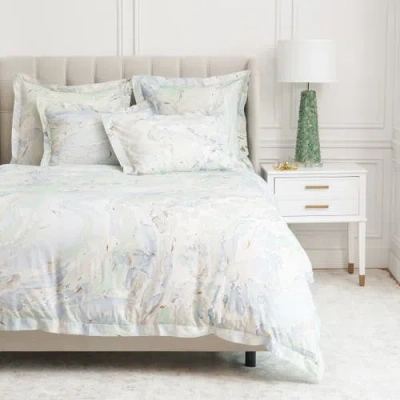 Elisabeth York Marble Sea Glass Pillow Shams Collection In Multi