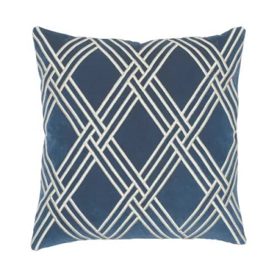 Elisabeth York Mavis Throw Pillow Collection In Blue