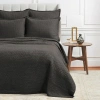Elisabeth York Mila Shale Coverlet Quilt In Gray