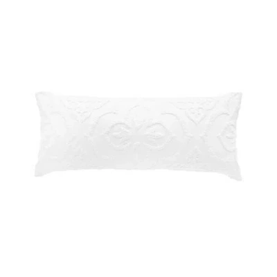 Elisabeth York Ninny Floral Tufted Throw Pillow Collection In White