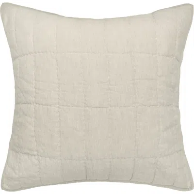 Elisabeth York Odine Natural Euro Pillow Sham In Gray