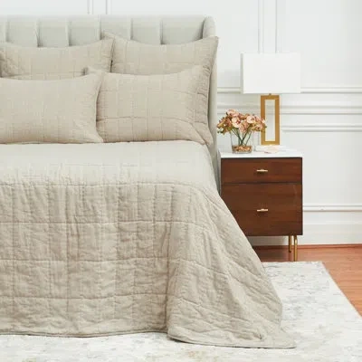 Elisabeth York Odine Natural Standard Sham In Cream;tan