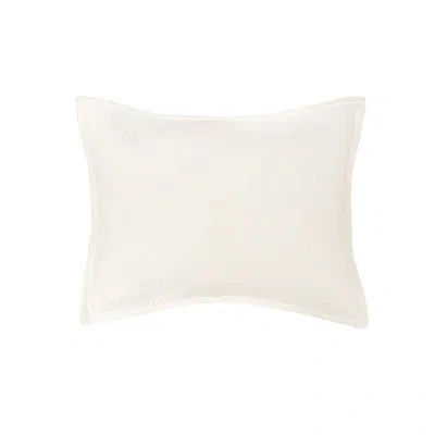 Elisabeth York Pernille Ivory Sham In White