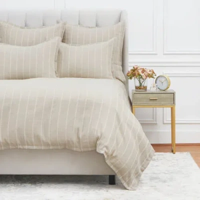 Elisabeth York Revere Natural King Duvet Cover In Brown