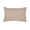 Elisabeth York Ribbon Mesh Solid Sandstone Tan Polyester Decor Throw Pillow, 14" X 22" In Neutral