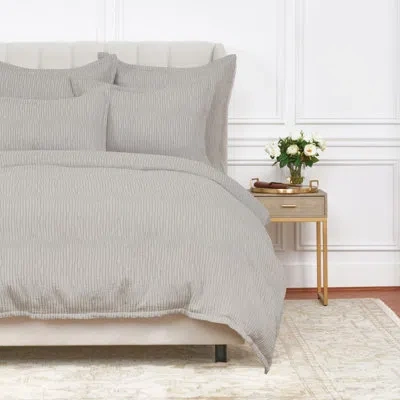 Elisabeth York Simone Ash Cotton Standard Sham In Gray