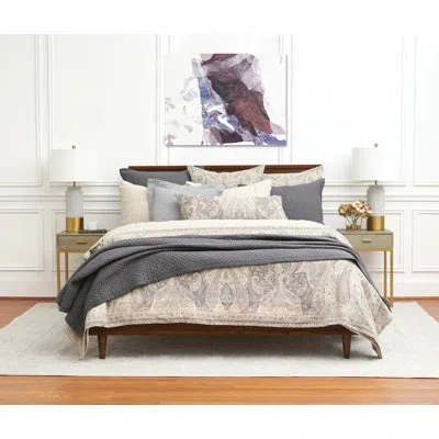 Elisabeth York Suman Natural Coverlet In Ivory