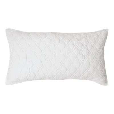 Elisabeth York Sutton Dove Sham In White