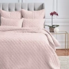 Elisabeth York Sutton Rosewood Pink Diamond Pattern 100% Cotton Pillow Sham, 20" X 26" In Pink