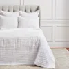 Elisabeth York Tess Dove Queen Quilt In White