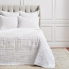 Elisabeth York Tess Dove Queen Quilt In White