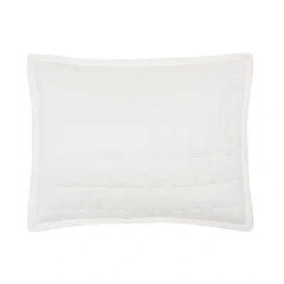 Elisabeth York Tinsley Dove Cotton Standard Sham In White