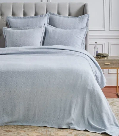Elisabeth York Torin Fog Throw Blanket In Blue