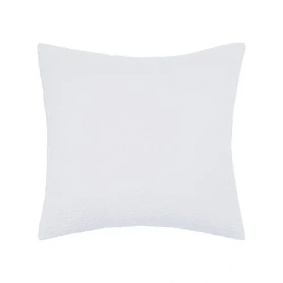 Elisabeth York Vance Dove 100% Cotton Euro Sham 26" X 26" In White