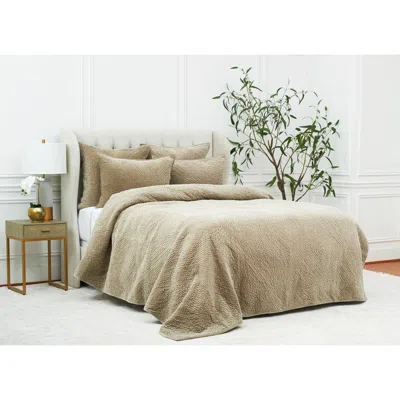 Elisabeth York Vela French King Pillow Sham In Brown