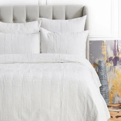 Elisabeth York Waffle Coverlet In White