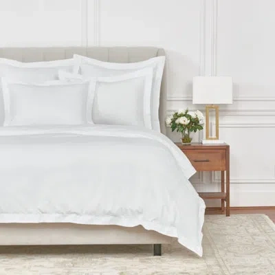 Elisabeth York Whitaker Dove Queen Duvet Cover In White