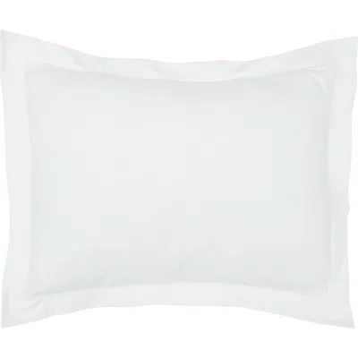 Elisabeth York Whitaker White 100% Cotton Standard Sham 20" X 26"