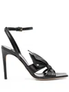 Elisabetta Franchi 100mm Bow-embellished Sandals In 黑色