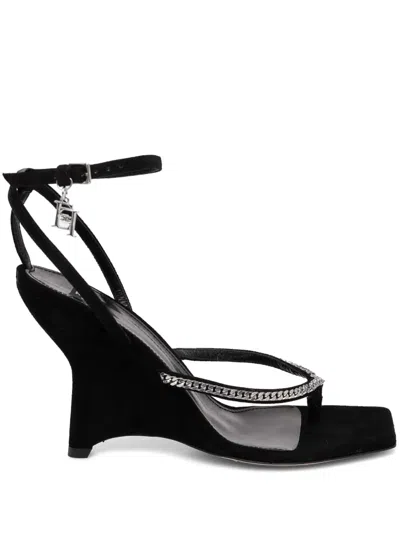 Elisabetta Franchi 100mm Suede Wedges In Black