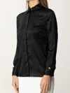 Elisabetta Franchi Shirt With Long Sleeves And Pointed Collar In Black