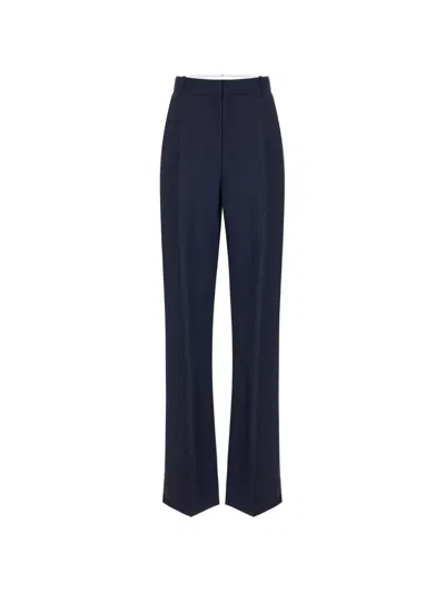 Elisabetta Franchi 스트라이프 팔라초 팬츠 In Blue