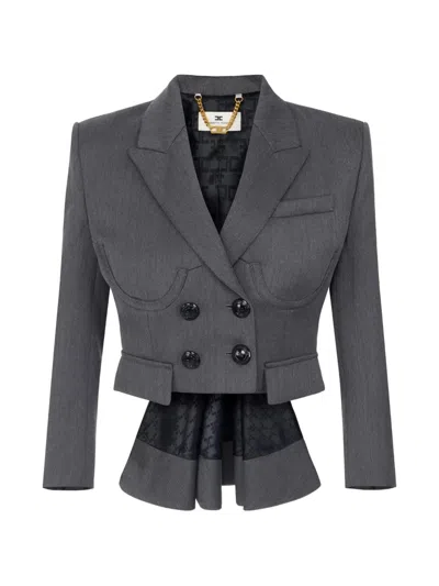 Elisabetta Franchi 쿨 울 재킷 In Multi