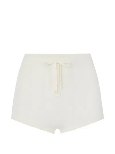 Elisabetta Franchi 니트 오픈워크 브리프 In White