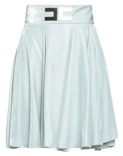 Elisabetta Franchi Woman Mini Skirt Sky Blue Size 8 Polyester