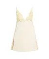 Elisabetta Franchi Floral-appliqué Dress In Beige