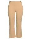 Elisabetta Franchi 4 Essentials Woman Pants Camel Size 12 Polyester, Elastane In Neutral