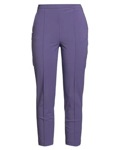 Elisabetta Franchi 5 Essentials Woman Pants Purple Size 8 Polyamide, Elastane