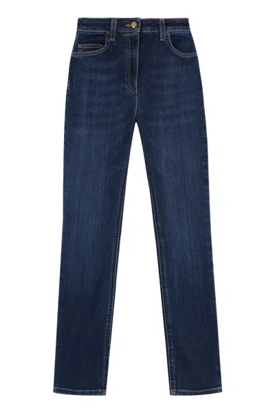 Elisabetta Franchi 5-pocket Skinny Jeans In Blue